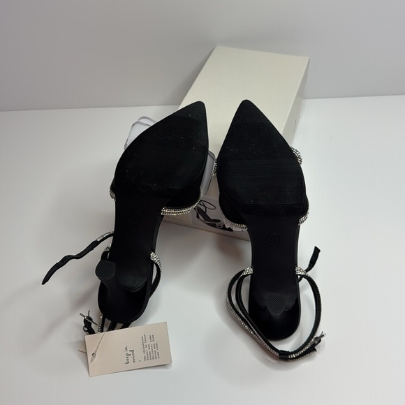 A New Day Black Crystal Slingback Heels - Picture 8 of 12